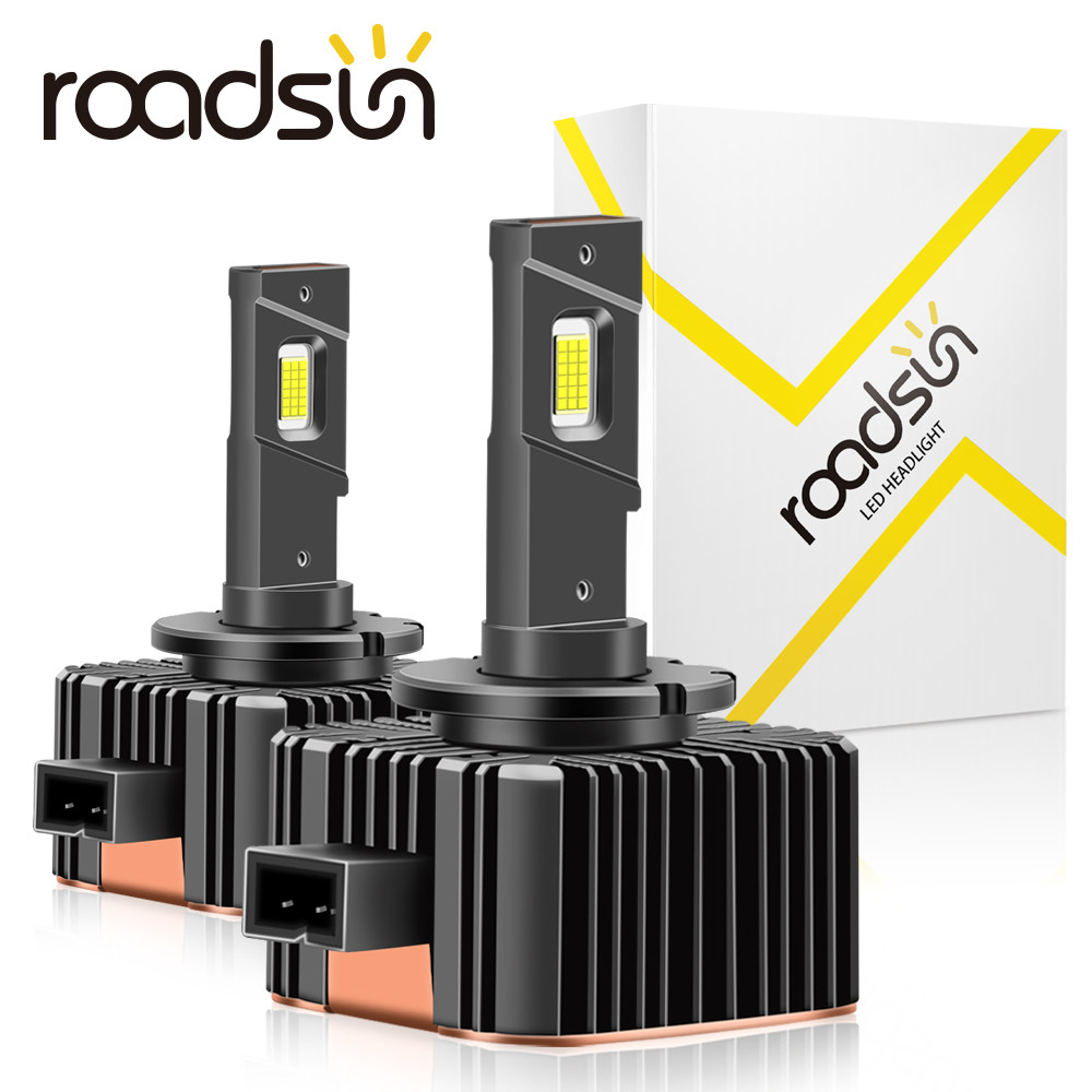 Roadsun D3S LED D1S D2S D4S D1R D2R D3R D4R Lampu LED untuk Lampu Depan Mobil 90W Lampu Otomatis Boh