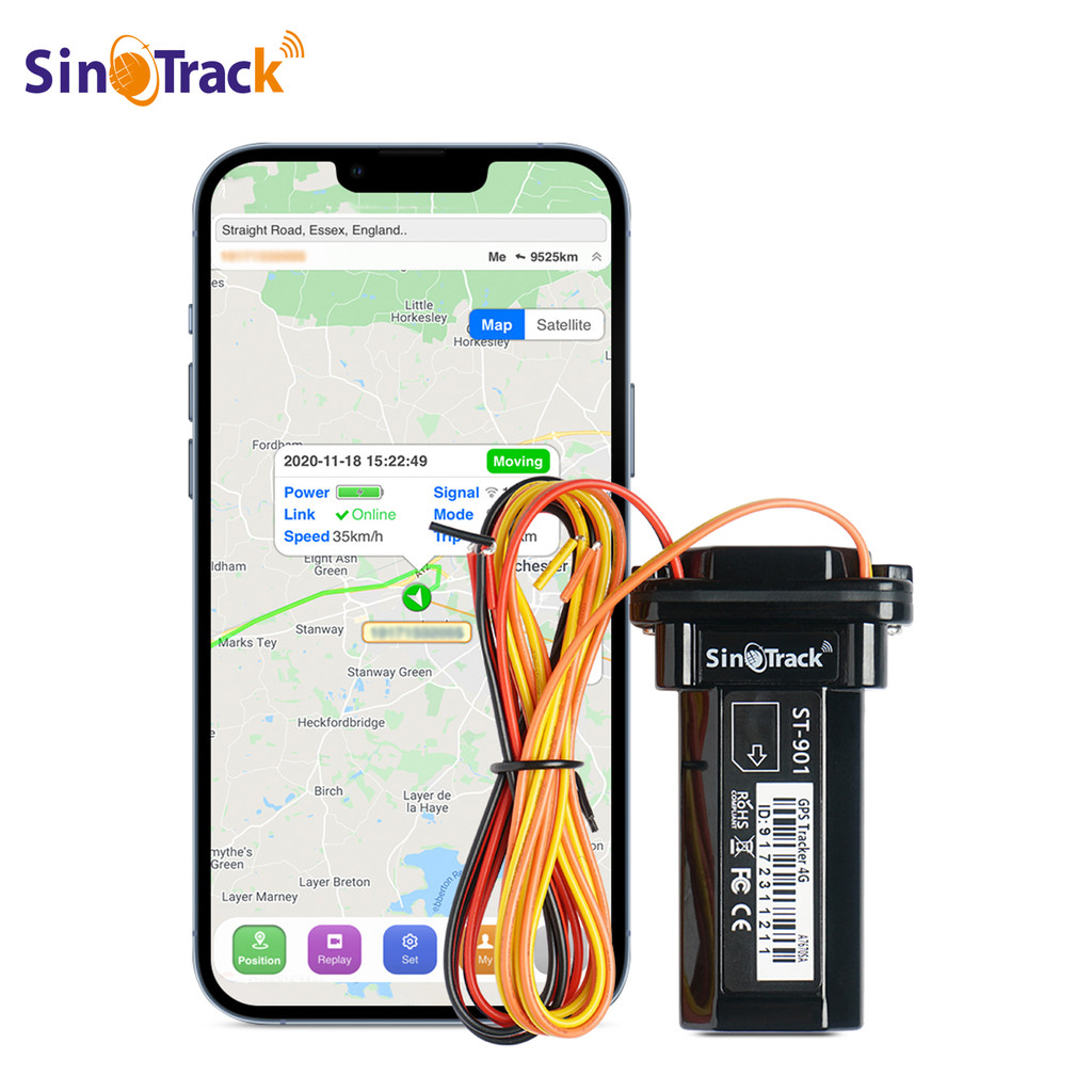 SinoTrack Mini Tahan Air GPS Tracker ST-901 4PIN Kabel dengan Relay untuk Remote Control Baterai Baw