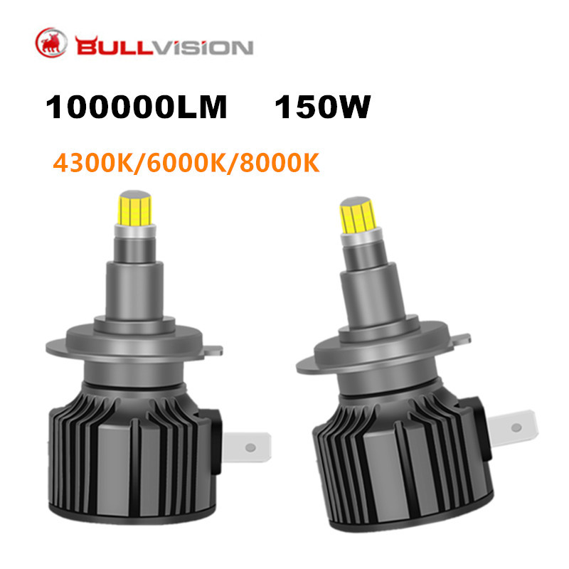 Lampu Depan LED 10000LM H7 360 Derajat CSP 9012 HIR2 H1 H11 H4 HB3 HB4 H8 H9 9005 9006 4300K ​​6000K
