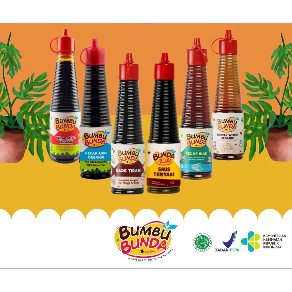 

SANS Bumbu Bunda By Elia Kecap Saos Minyak Wijen Non MSG Non Pengawet