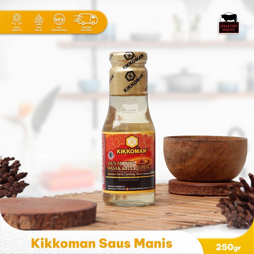 

SANS Kikkoman Saus Manis Masak Khas Jepang ( Mirin ) Healthy Wagyu250 ml