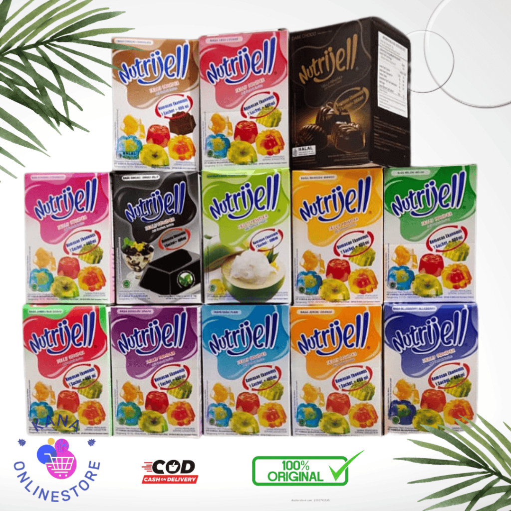 

SANS Nutrijell buah (1 box isi 12) / Nutrijell coklat (1 box isi 12)