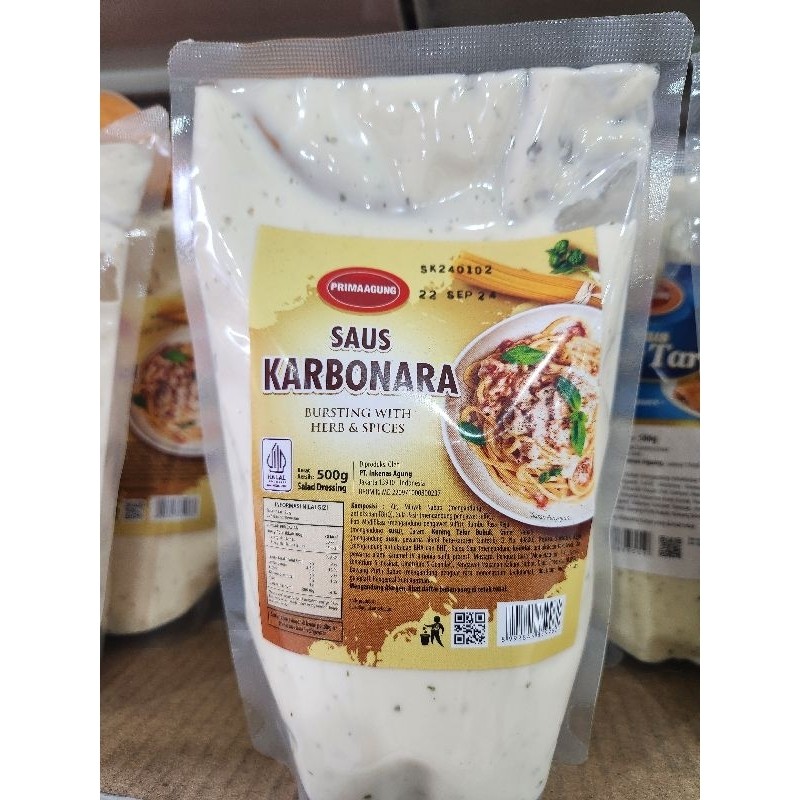 

SANS PRIMAAGUNG SAUS KARBONARA