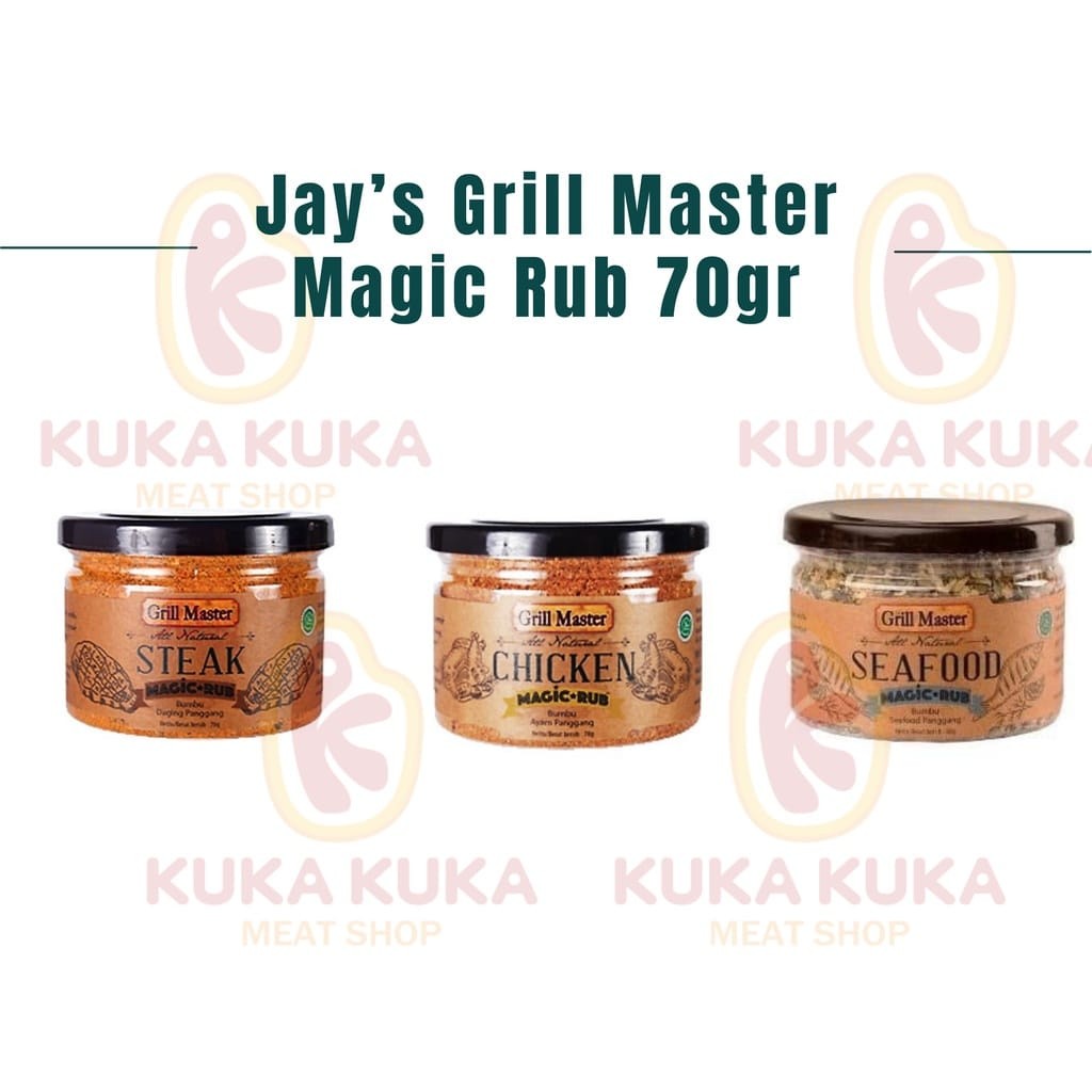 

SANS Jay's / Jays Grill Master Magic Rub - Steak / Chicken / Seafood - 70Gram