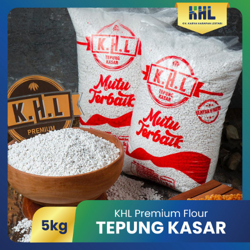 

SANS 5 Kg Khusus Gojek / Grab Kg Tepung Tapioka Kasar / Tepung Kasar / Tepung Shihlin / Tepung