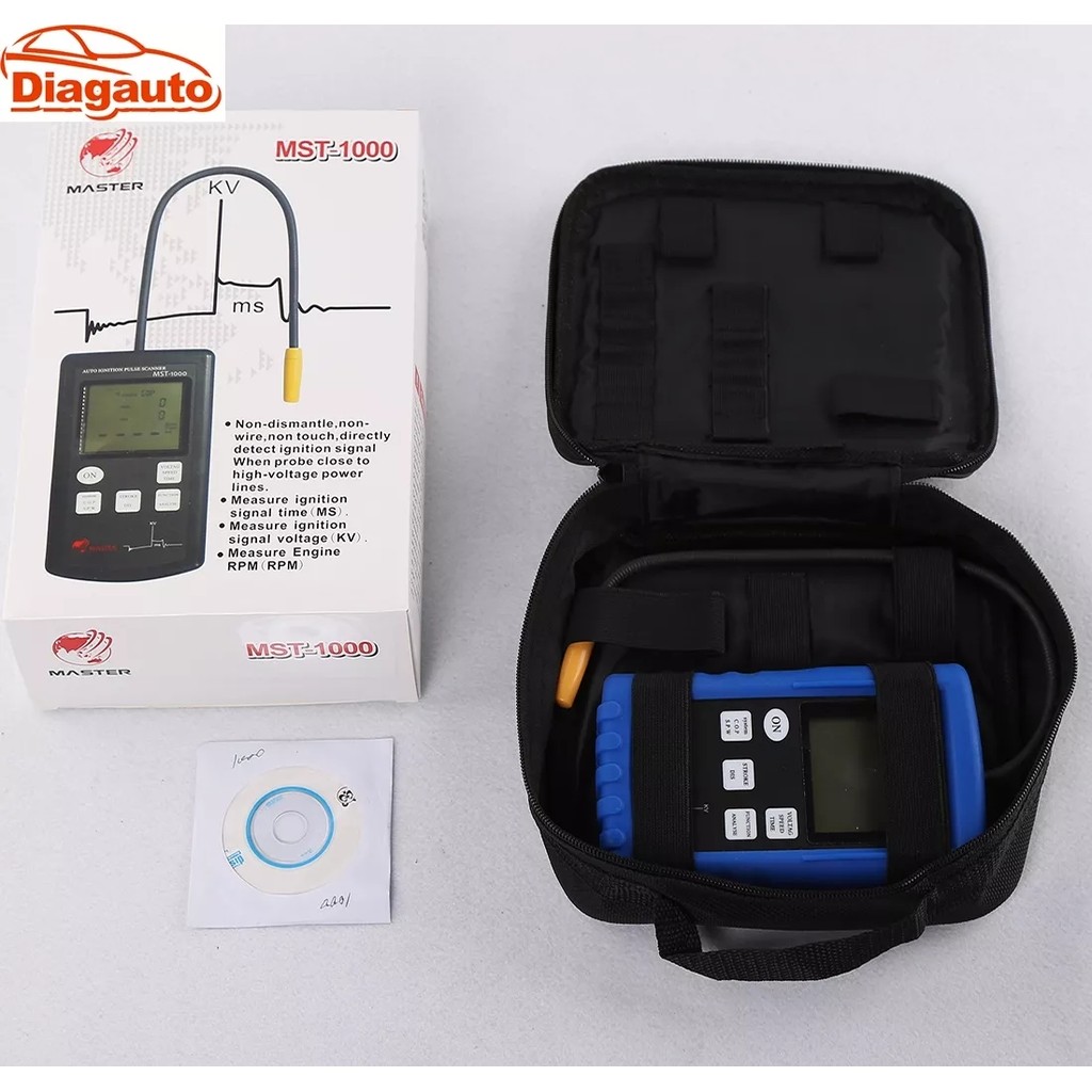Uji Kumparan Penguji Percikan Pengapian MST-1000 Layar LCD Diagnostik KVOL Mobil COP SPW