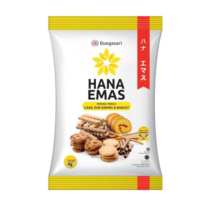 

SALE !!! BUNGASARI HANA EMAS TEPUNG TERIGU PREMIUM CAKE DAN COOKIES 1 KG X 10 READYY