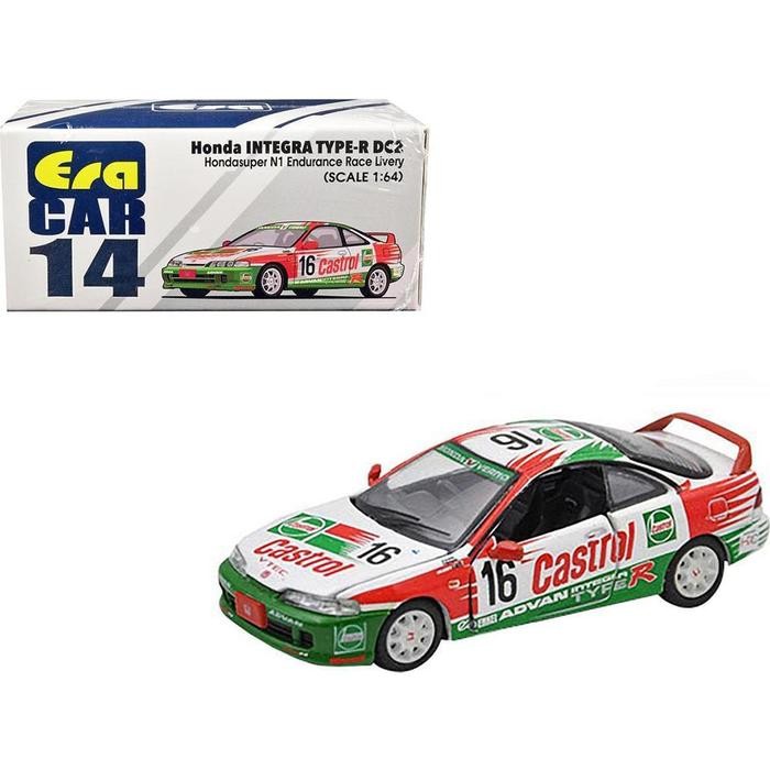 Terlaris 1/64 Era Car Honda Integra Type-R Dc2 Castrol No.1