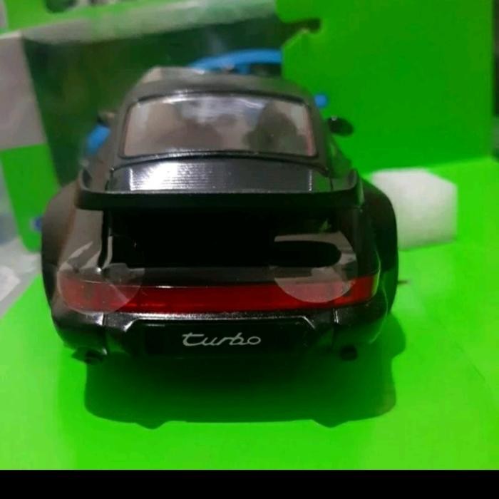 Terlaris Diecast Welly Skala 1:24 Porsche 964 Turbo Hitam Baru Bukan Bekas Komplit