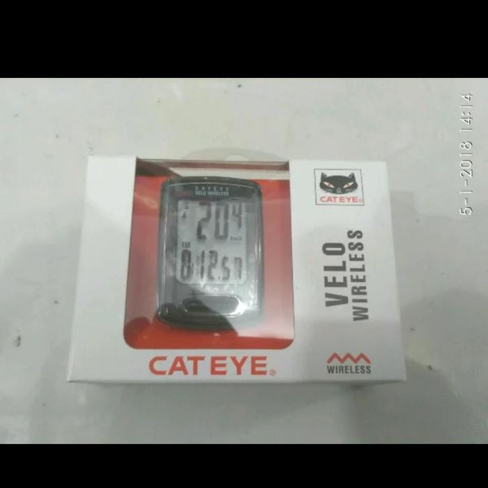 Speedometer sepeda cateye velo wireless hitam