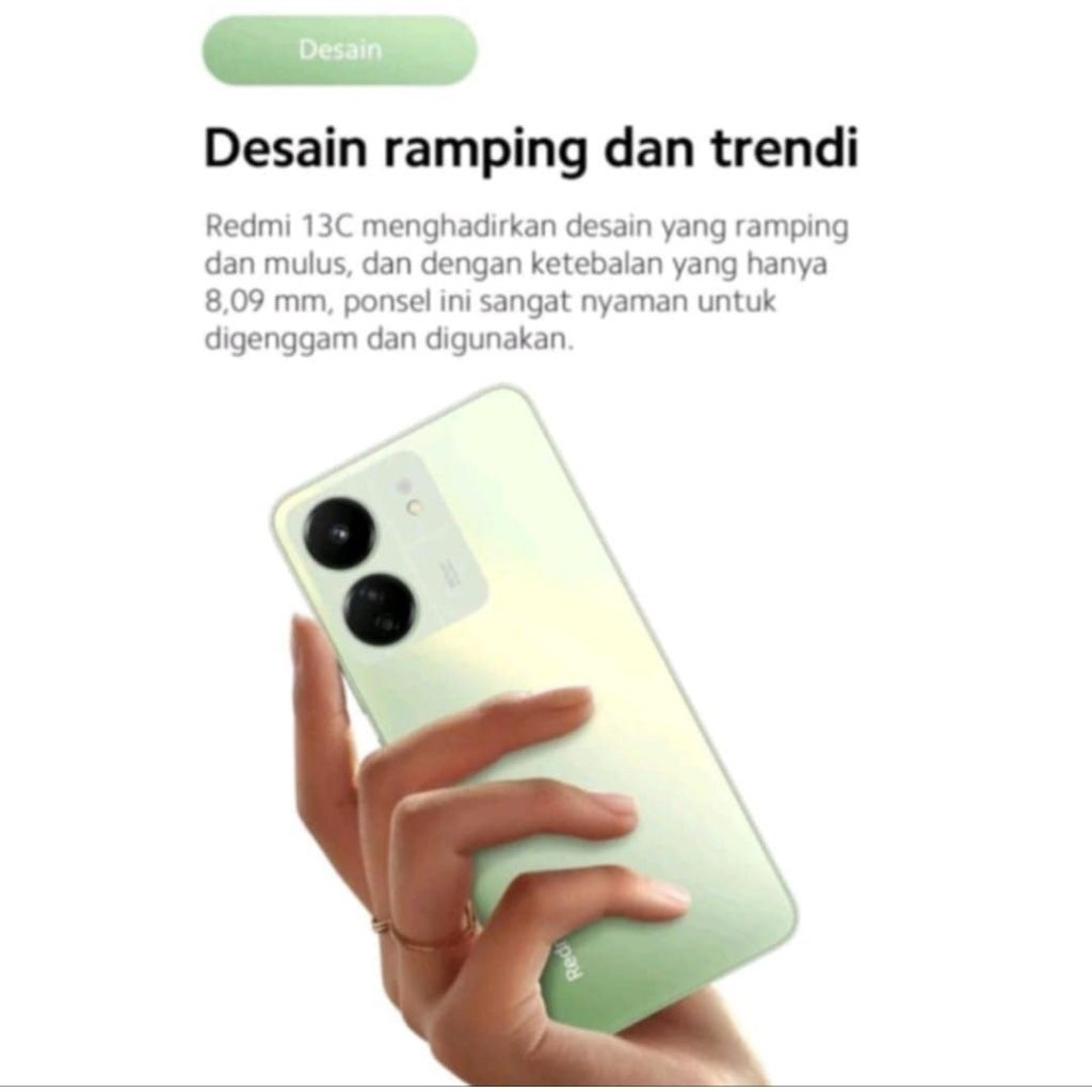 RB2233 [NEW ] HP XIOMI REDMI 13C Ram 8+256GB/Ram 8+128 Camera 50MP + Display 6,74 inches + Battery