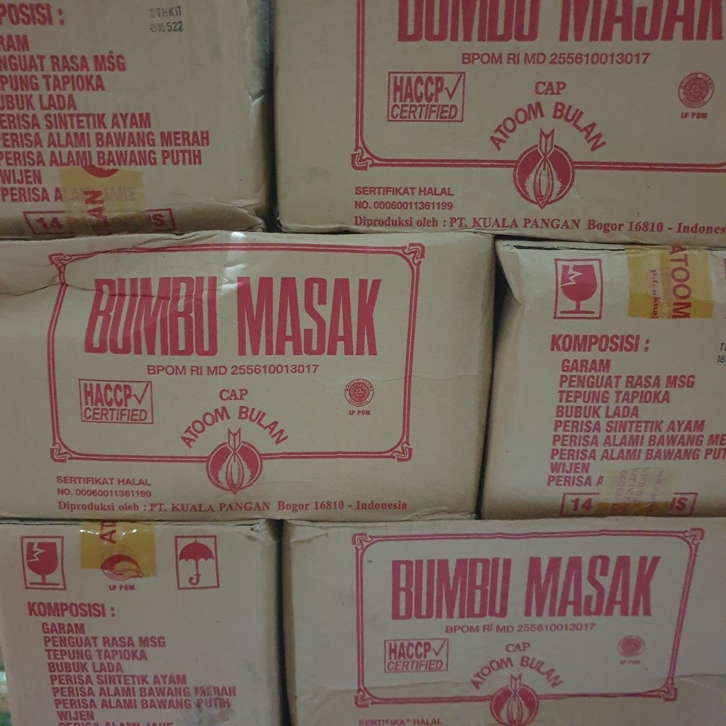 

RATU [Dus] Bumbu Penyedap Rasa Penambah Rasa Bumbu Masak Cap Atoom Bulan 14 packs x 500gr - BAB500