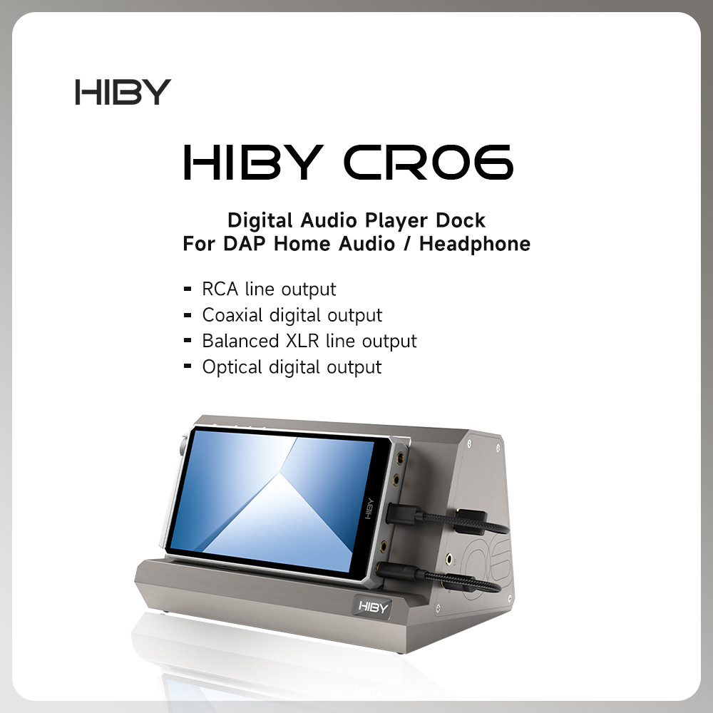 HiBy CR06 HiFi Digital Audio Player Dock For R2 R3 R5 R6 R8 DAP Home