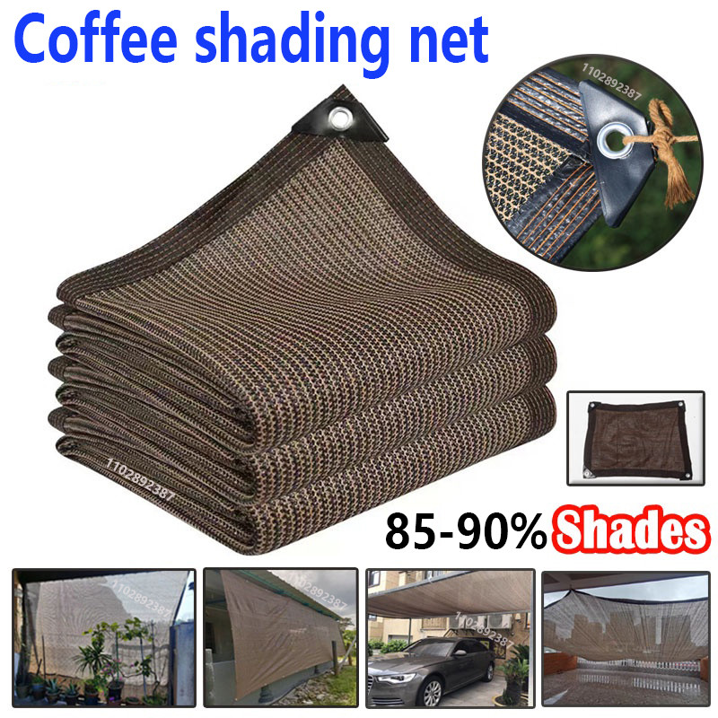 Sunshade Net 12 Needle Coffee Sunshade Net Home Garden Succulent Uv Protection 85-90% Sunshade Net