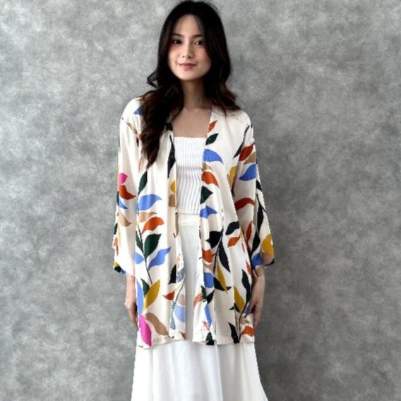 Outer Cardigan Kimono Batik, Cardigan Wanita Oversize, Cardigan Katun
