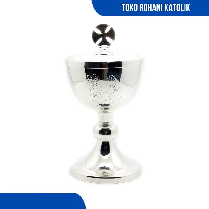 Sibori Lapis Perak / Tempat Hosti Katolik / Peralatan Misa Katolik
