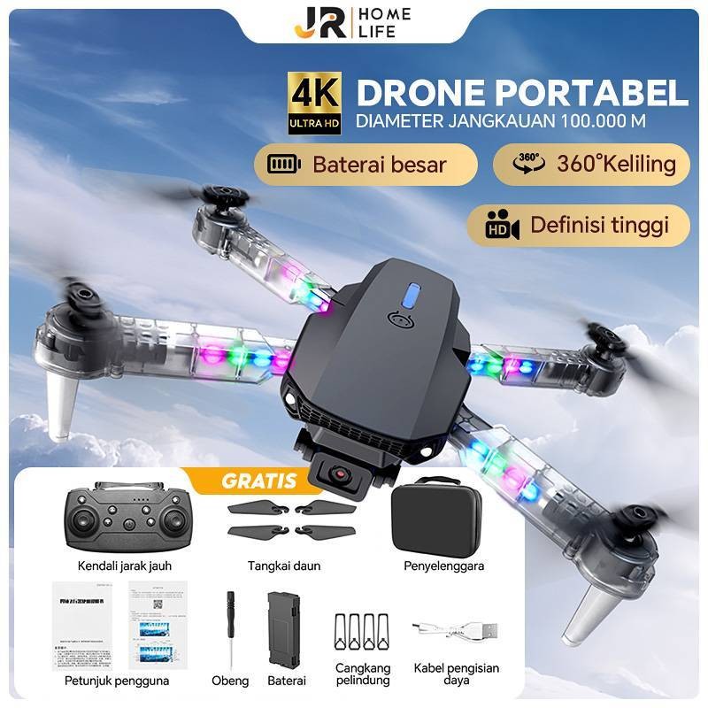Drone E99 PRO Mini Drone Dual Kamera Drone indoor RC 4K HD Kamera WIFI FPV Lipat Profesional RC