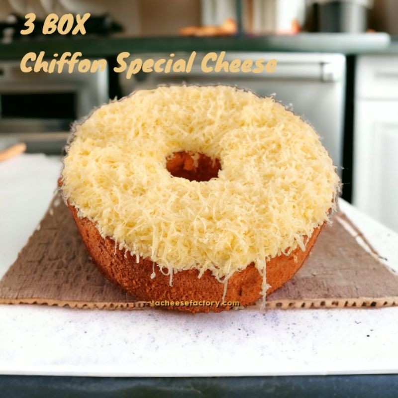 

Paket 3 Box Chiffon Special Cheese by Jakarta Cheese Factory