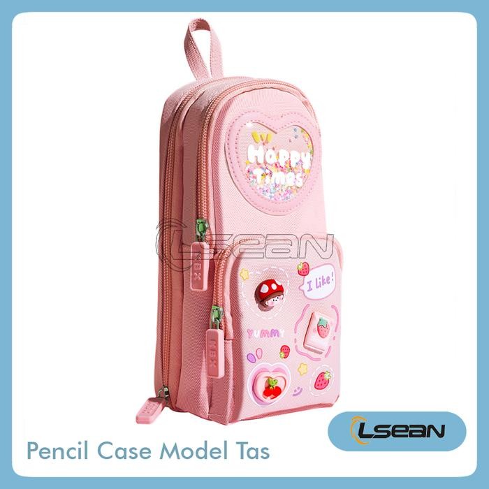 

PENCIL CASE HIASAN GLITTER KARAKTER 3D MODEL TAS LUCU KOREA KAPASITAS BESAR Stationery
