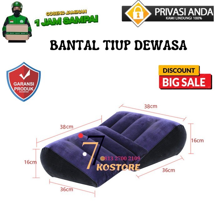 RITA Bantal Tiup Segitiga Pengganjal Pinggul Bantal CInta BDSM
