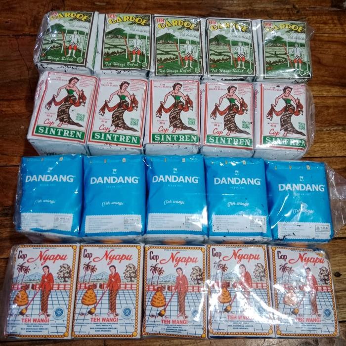 

Sale Terbatas (2Kg) 4Slop Teh Sintren Gardoe Ijo Dandang Biru Nyapu Aman