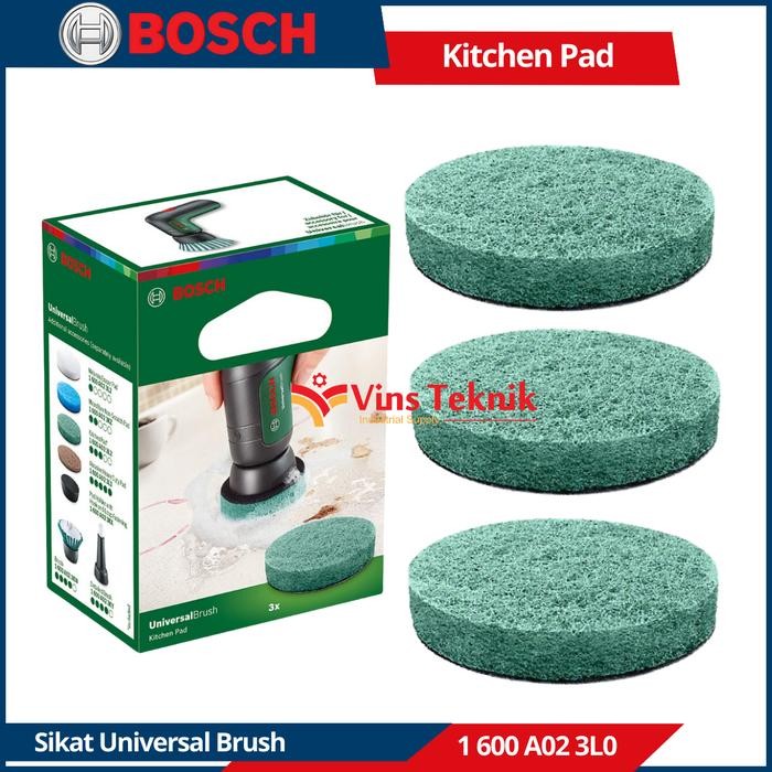 BOSCH Kitchen Pad Power Scrubber Green Kitchen Sour Pad 3pcs
