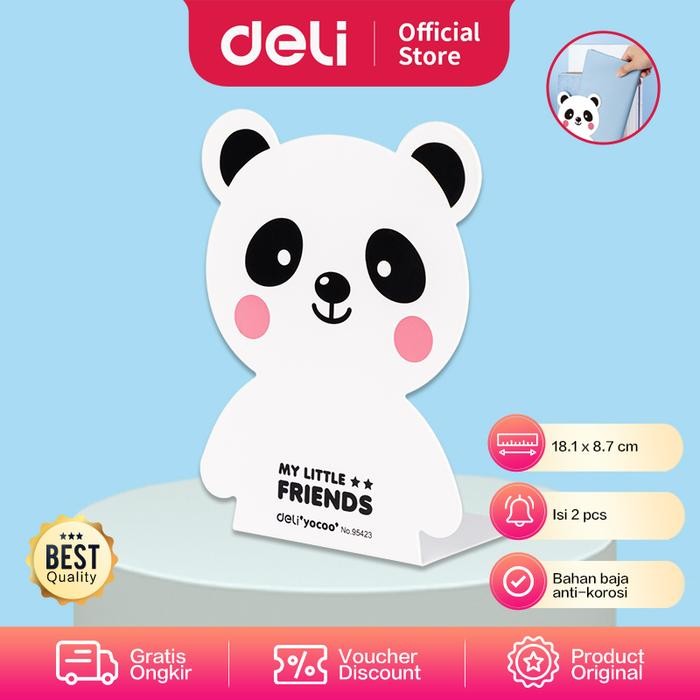 

Deli Penahan Buku / Book End - 2pcs/set 190mm 95423