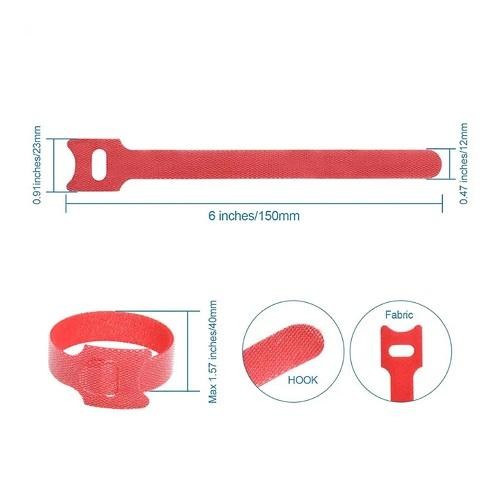 

50 PCS VELVRO STRAP CABLE NYLON PENGIKAT KABEL 150X12MM MULTI COLOR