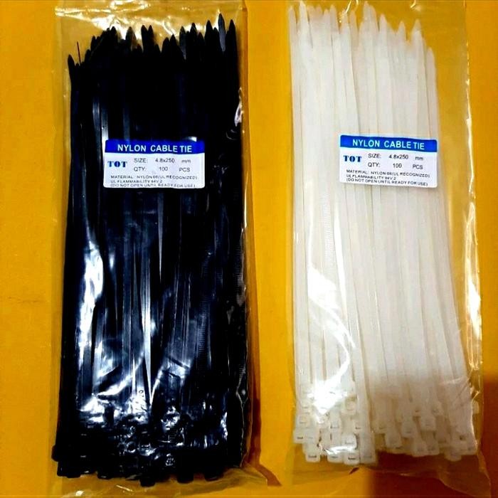 

KABEL TIES 4,8 X 250 MM / NYLON CABLE TIE 4.8 X 250 MM / ISI 100 PCS