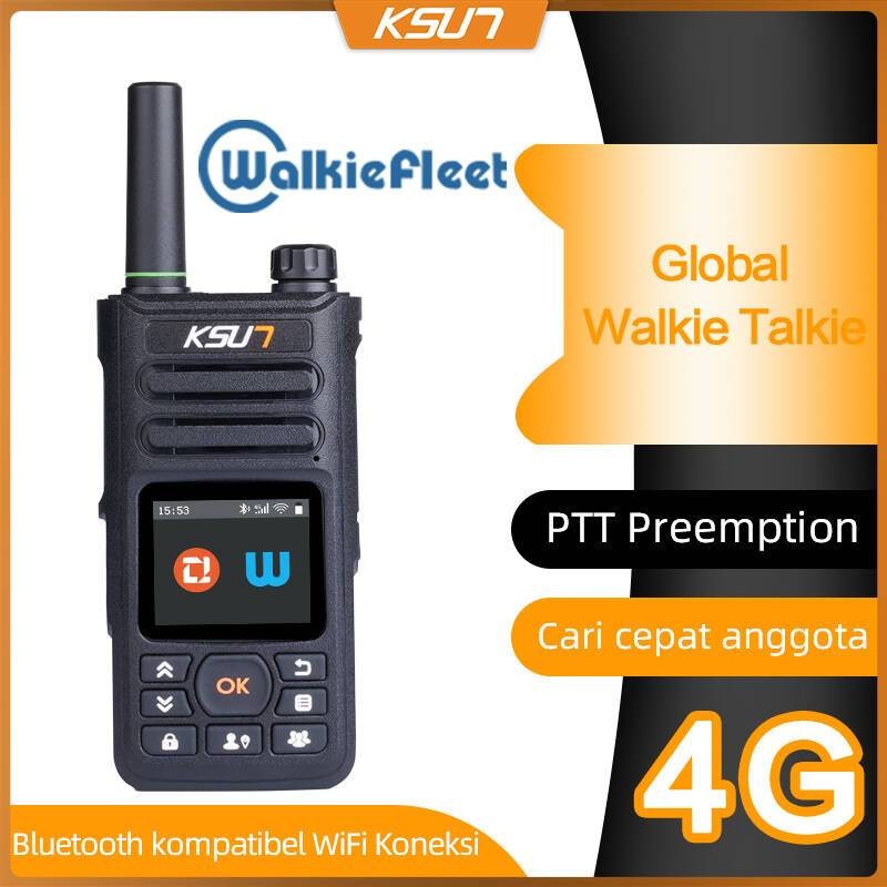 KSUN ZL10 Applicable To POC Zello Walkie Fleet APP HT Walkie Talkie POC 4G Global Handy Talky