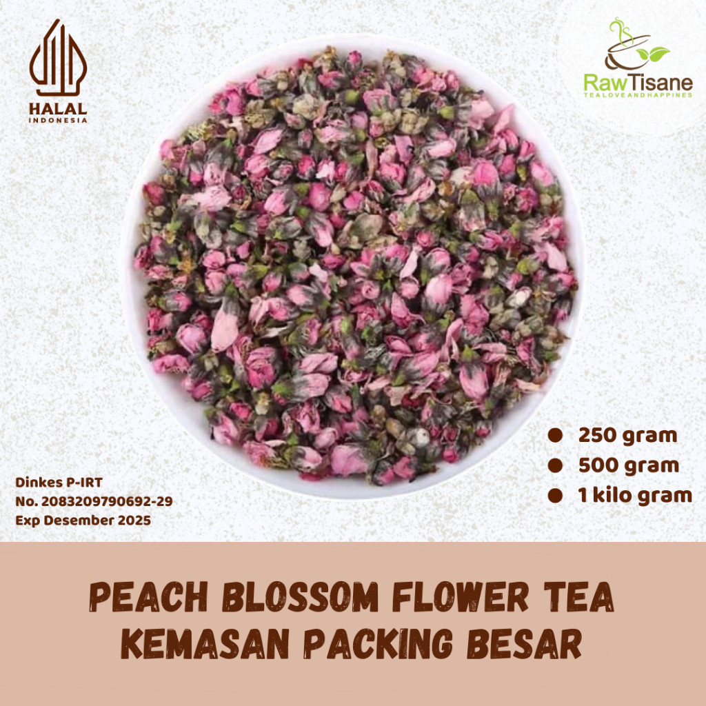 

RAW TISANE Peach Blossom Tea / Peach Flower Tea / Teh Bunga Persik isi 1 Kg