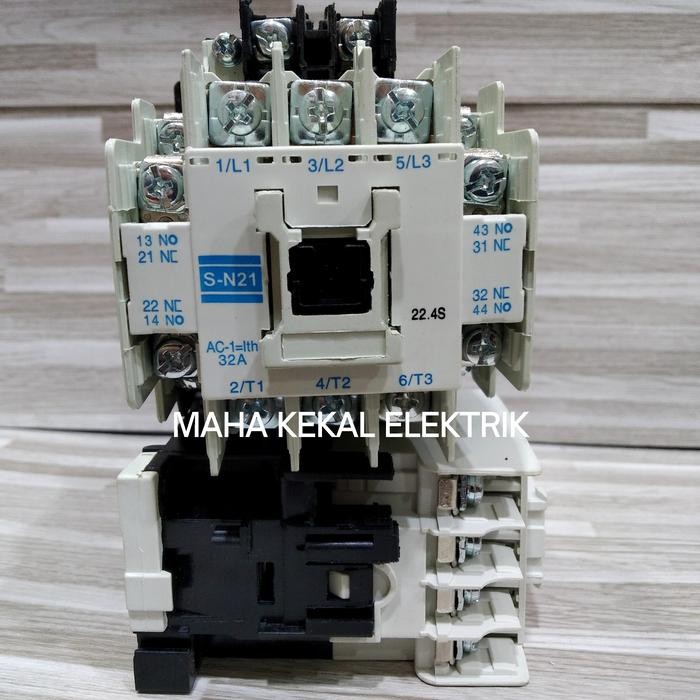 KONTAKTOR MITSUBISHI SN21/SN 21 32A 220VAC 3P/KONTAKTOR MITSUBISHI S-N21/KONTAKTOR MITSUBISHI