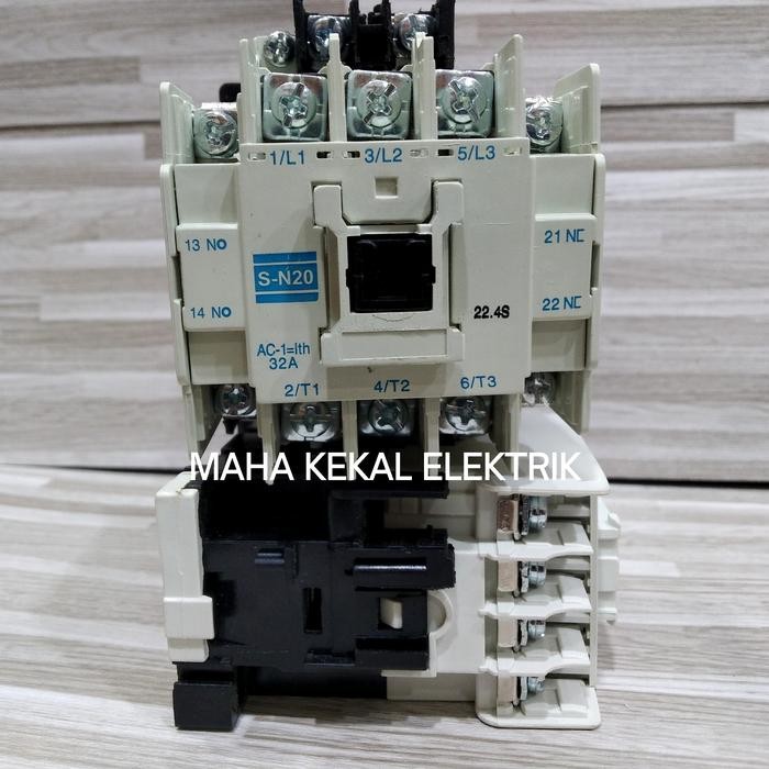 KONTAKTOR MITSUBISHI SN20/SN 20 32A 110VAC 3P/KONTAKTOR MITSUBISHI S-N20/KONTAKTOR MITSUBISHI