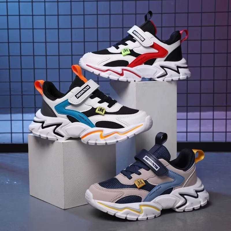 Sneker Ank Terbaru 2025 Sepatu Sekolah Hitam Sneaker Anak Perempuan 5 Tahun Sepatu Anak Laki Laki Sd