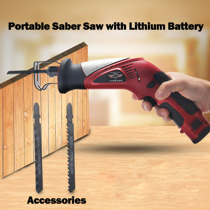 For shipping 12V Portable lithium-ion Reciprocating saws saber saw portable cordless electric power 