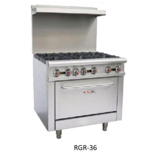 Feu-Ro By Winte Rgr-36 Kompor Gas Range Burner With Oven 6 Burner - Kompor 6 Tungku Dengan Oven