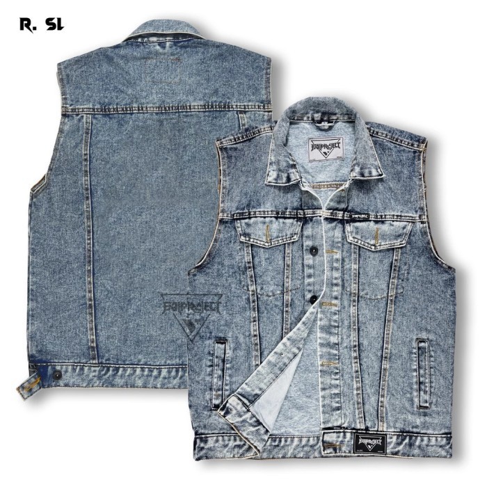 Vall JAKET JEANS ROMPI PRIA/ROMPI DENIM/VEST/JAKET ROMPI/DESAIN CASUAL99,9%