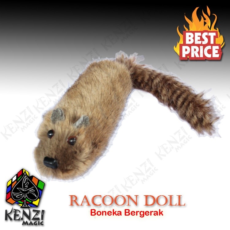RB22 Boneka Racoon - Racoon Doll - Alat Sulap Boneka hidup