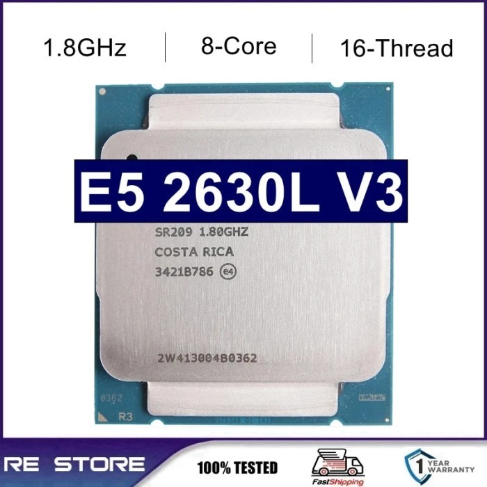 Used Xeon E5 2630LV3 E5 2630L V3 Processor 8-cores 1.8GHZ 20MB 22nm