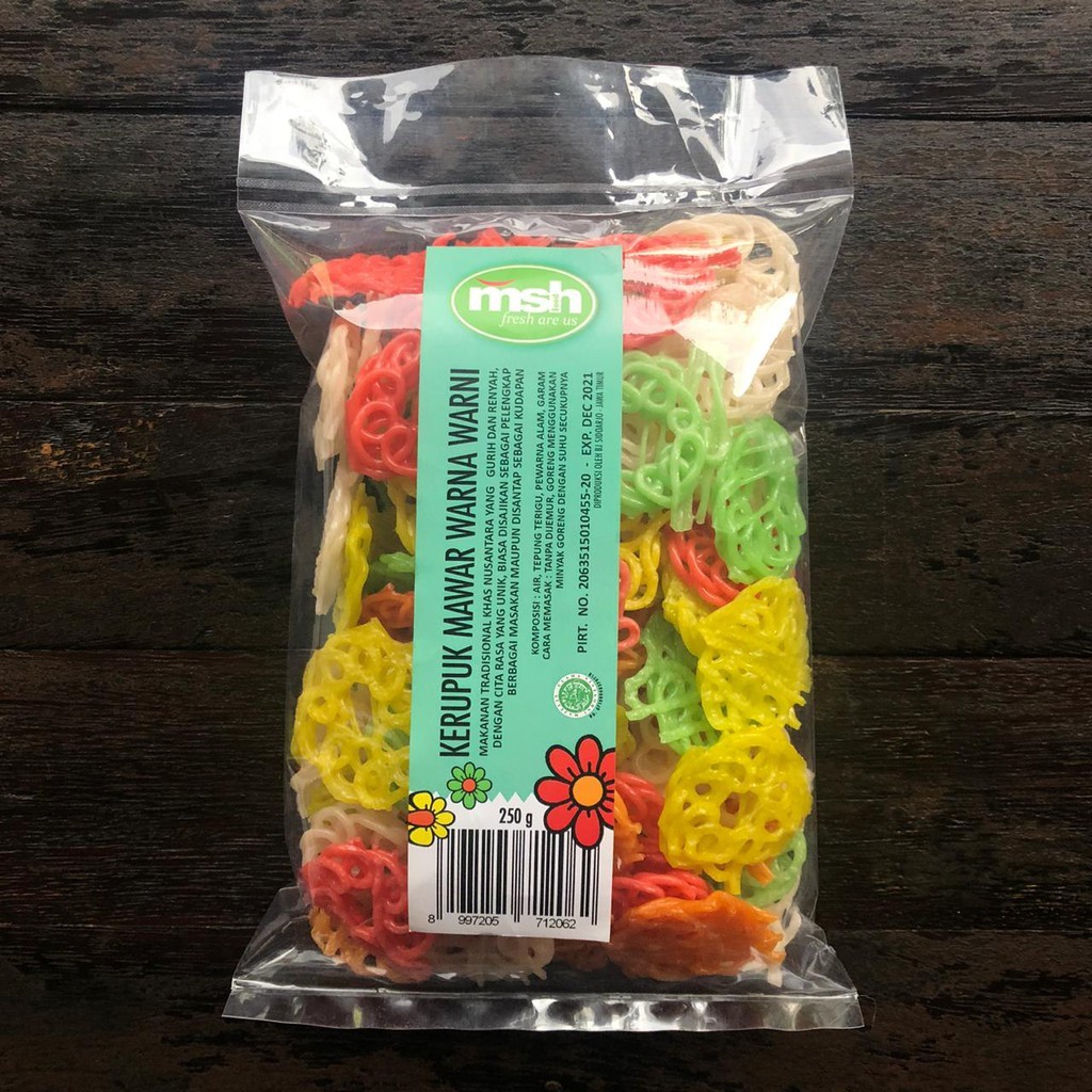 

MSH Kerupuk Mawar Warna Warni 250 g