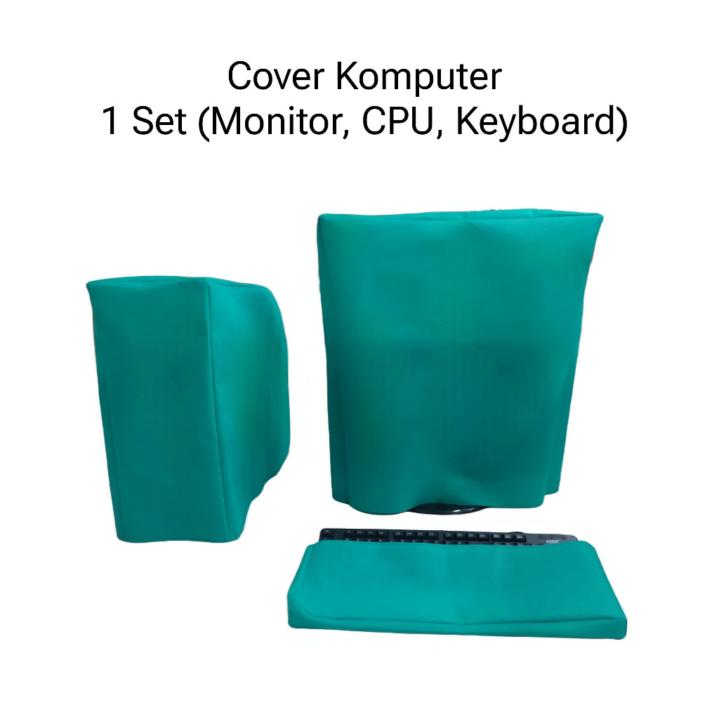 [PRE ORDER] Cover Komputer Full Set Monitor CPU Keyboard Free Custom Ukuran