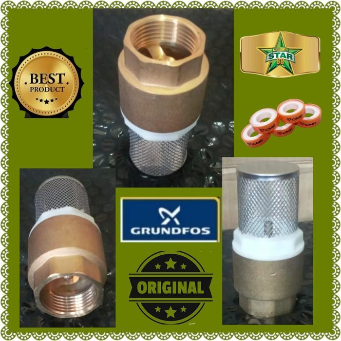 Laris Tusen Klep 1 Inch Asli Grundfos Utk Mata Jet Pump Foot Valve