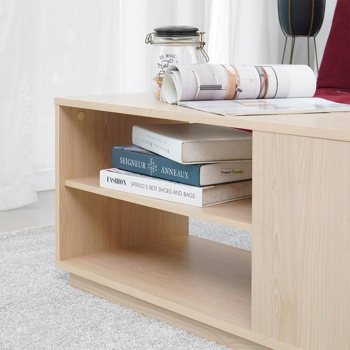 INFORMA RANA MEJA TAMU RECTANGLE - COKELAT MAPLE