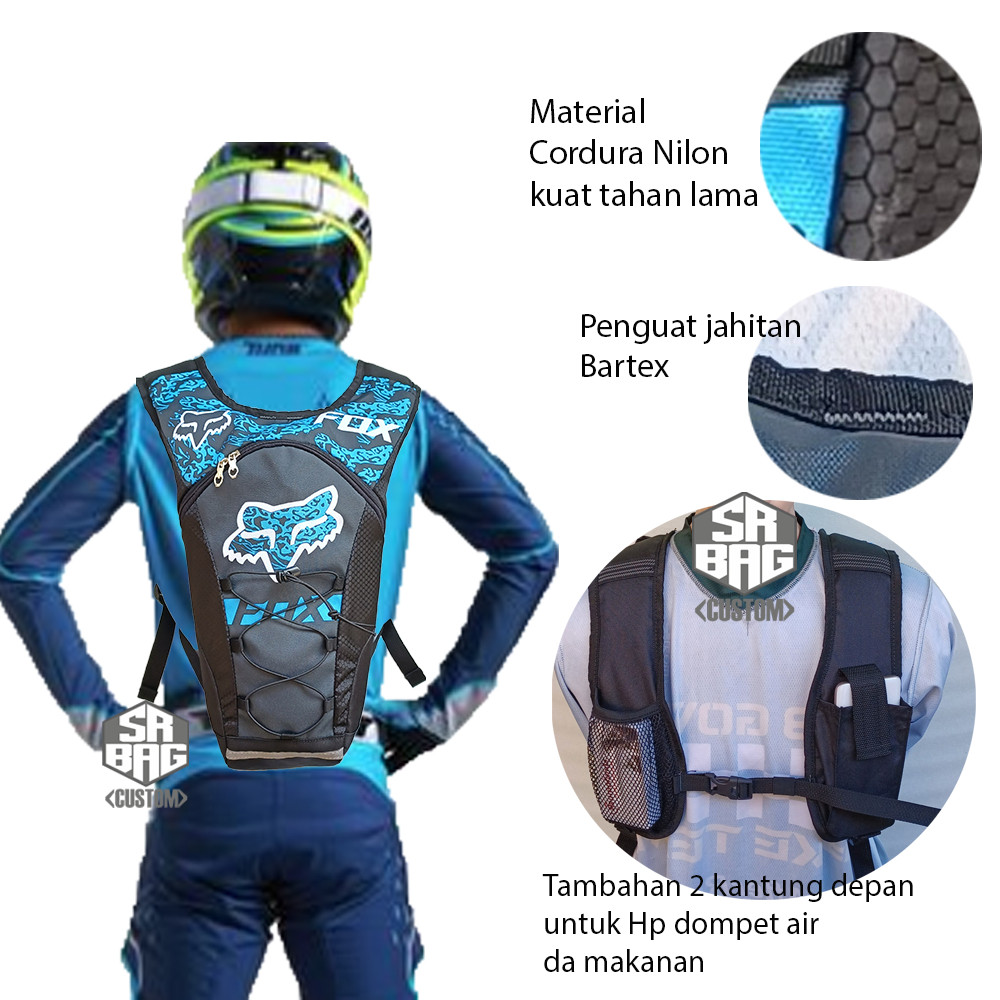 Fox Tas Trail Adventure Trabas Motocross Tas Sepeda Ransel Hydropack DW