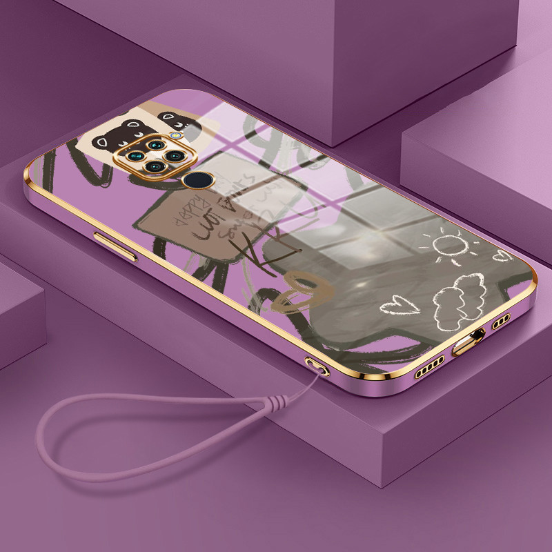 Casing Hp Untuk Xiaomi Redmi Note 9 Note 9s Note 9 Pro Case Softcase Kesing Lempur kayu papan cinta 