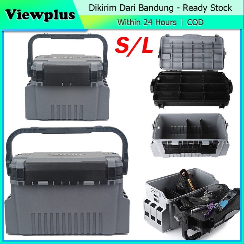 TREA Tackle Box Pancing Kotak Peralatan Pancing Jigging Lure Box Fishing Box Mancing Serbaguna Besar