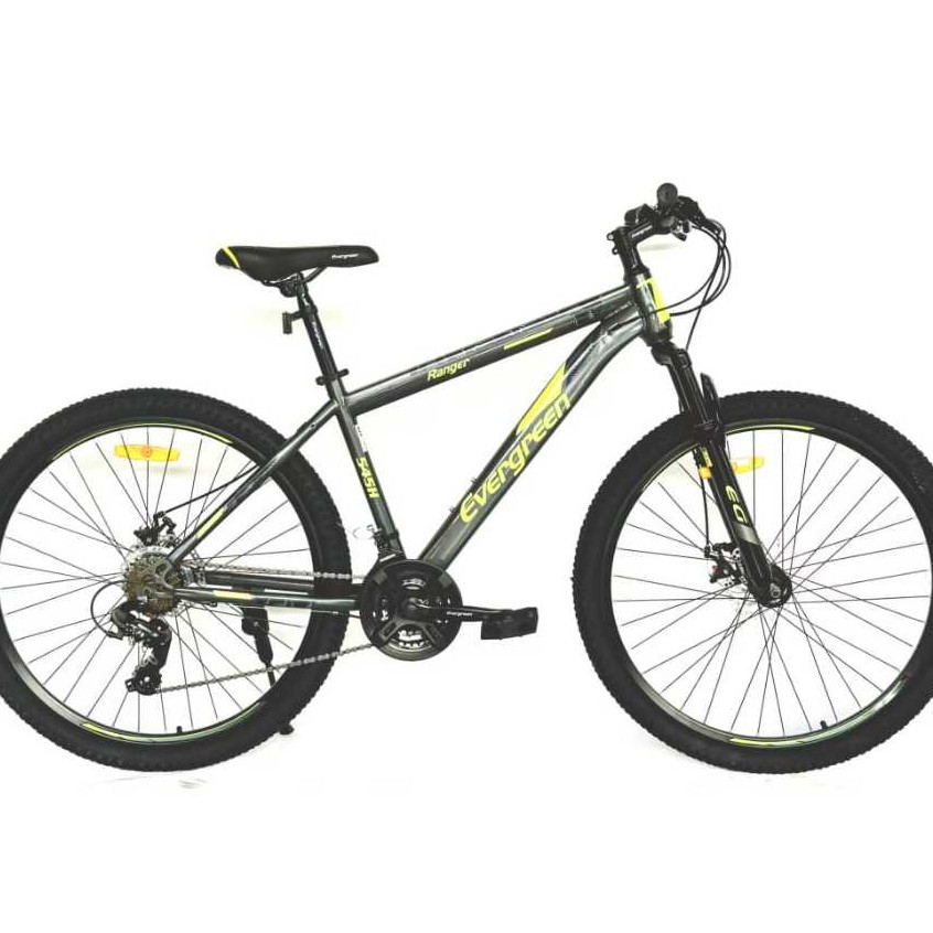 TREA Sepeda gunung 27.5 inch mtb evergreen 585 24 speed velg tinggi tebal alloy rem cakram dewasa