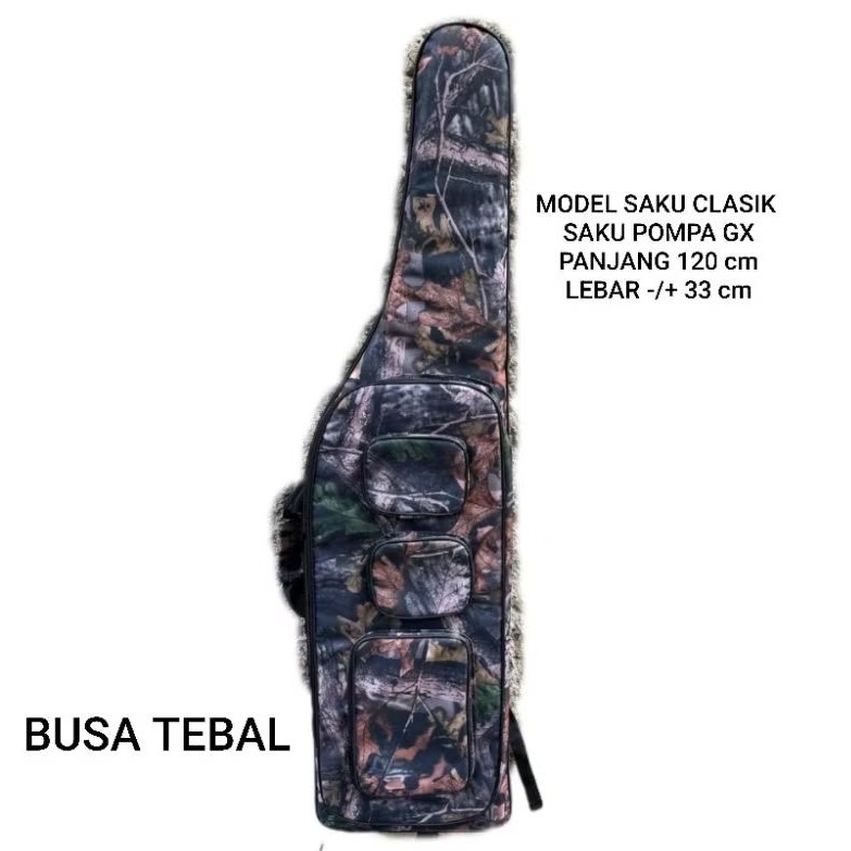 TREA Tas PCP camo model saku pompa Gx 120cm lebar 33cm Busa tebal