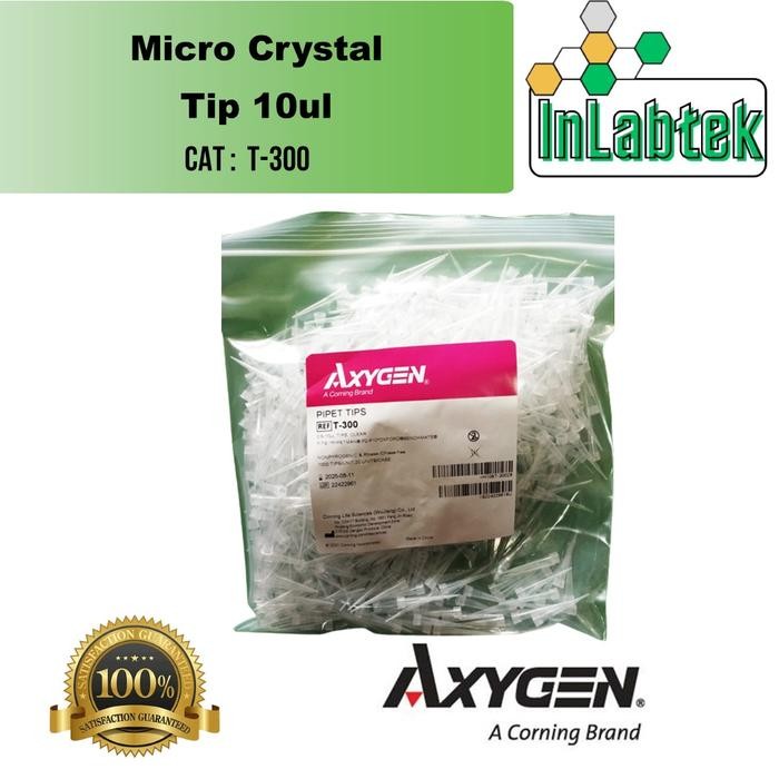 T-300 Tip 10ul Axygen. Micro crystal tip. 1000/pack
