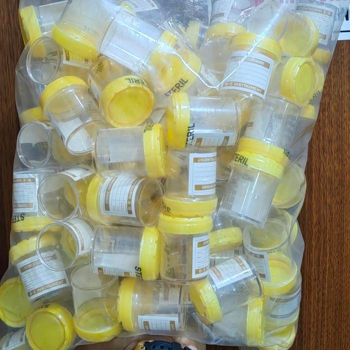 POT URINE STERIL 60 ML 100 PCS STERILE CONTAINER